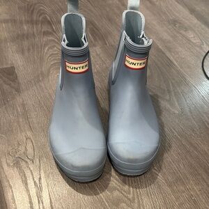 Hunter womans Blue Rain Boots